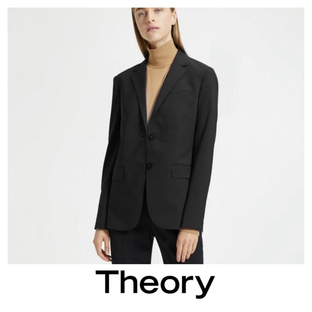 Theory Two Button Wool Blazer - image 1
